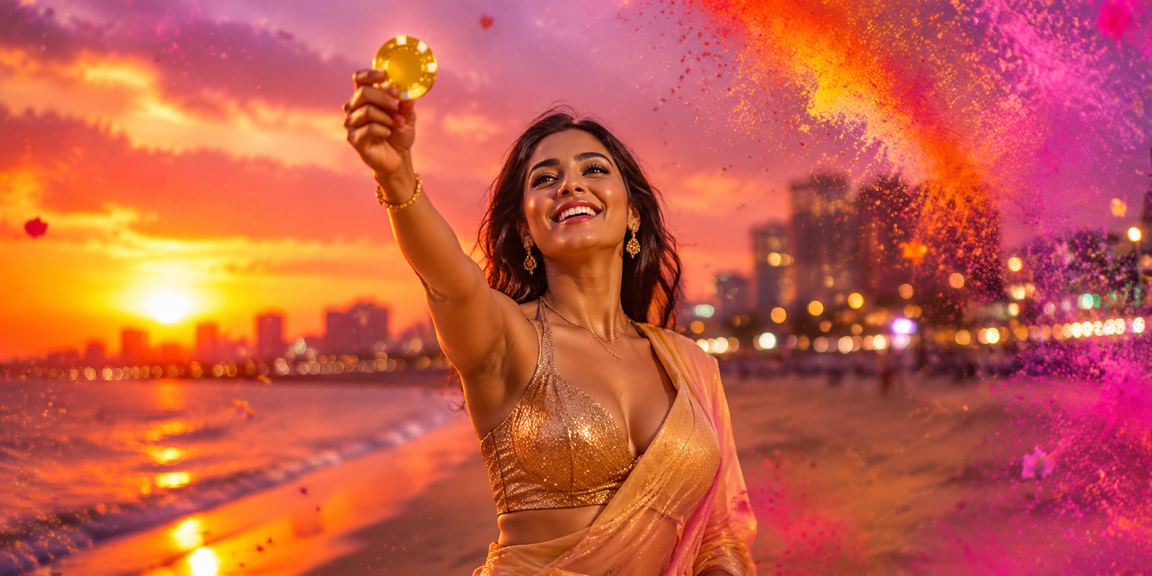 Cards displayed in a game of Teen Patti during Holi festival